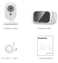 וידאו מוניטור לתינוק - צג "3.5